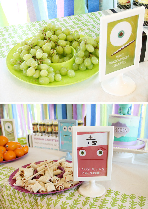 Monsters Inc Birthday Party Food Ideas
 Monsters Inc Themed Birthday Party Hostess with the