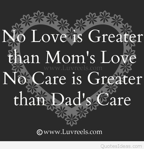 Mother And Father Quote
 Family father and mother I love you