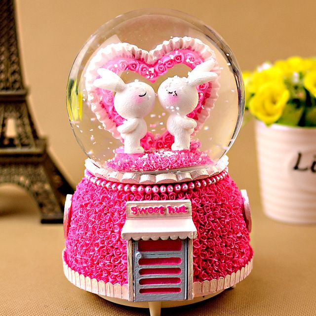 Mother Day Gift Ideas For Girlfriend
 Crystal ball music box manualidades creative birthday t