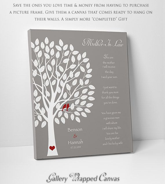 Mother In Law Birthday Gift
 Mother In Law Gift Wedding Gift Mother In Law Birthday