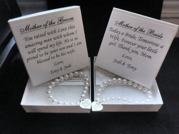 Mother Of Groom Gift Ideas
 Mother of the Bride Pearl Bracelet Gift Set Mother of the