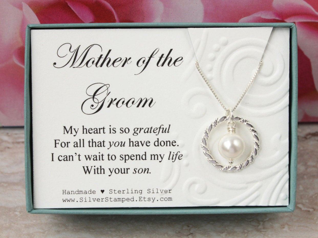 Mother Of Groom Gift Ideas
 Gift for Mother of the Groom t from bride Sterling silver