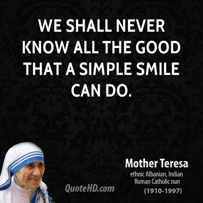 Mother Teresa Quotes Smile
 Mother Teresa Quotes