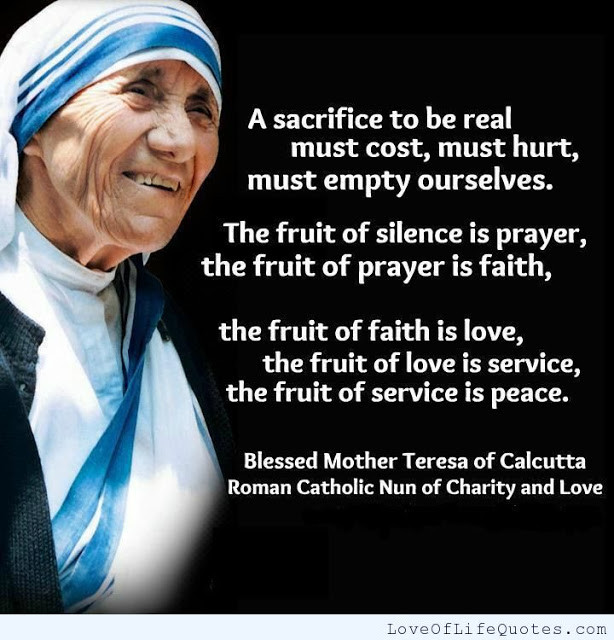 Mother Theresa Quote
 BADBOYS DELUXE SAINT MOTHER TERESA OF CALCUTTA AGNES