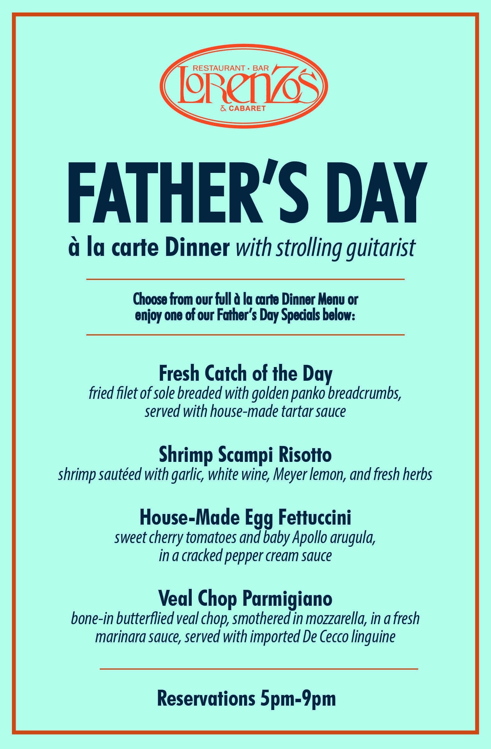 Mother'S Day Dinner Menu
 Celebrate Father s Day Nicotra s Ballroom