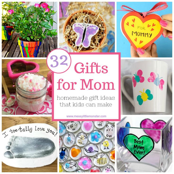 Mother'S Day Gift Ideas For Toddlers To Make
 Gifts for Mom from Kids – homemade t ideas that kids