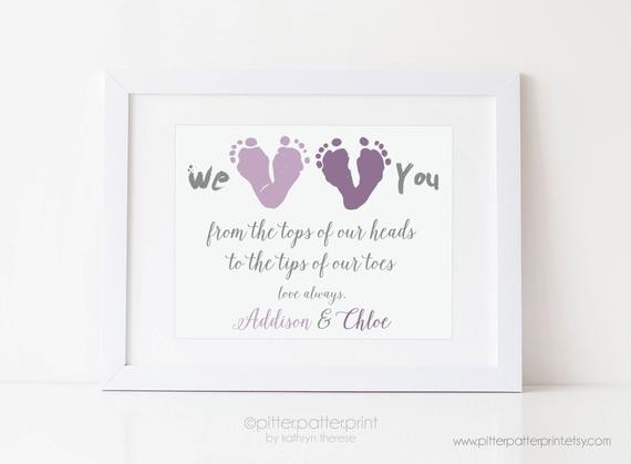 Mother's Day Gifts From Infants
 First Mother s Day Gift from Twins New Mom Personalized
