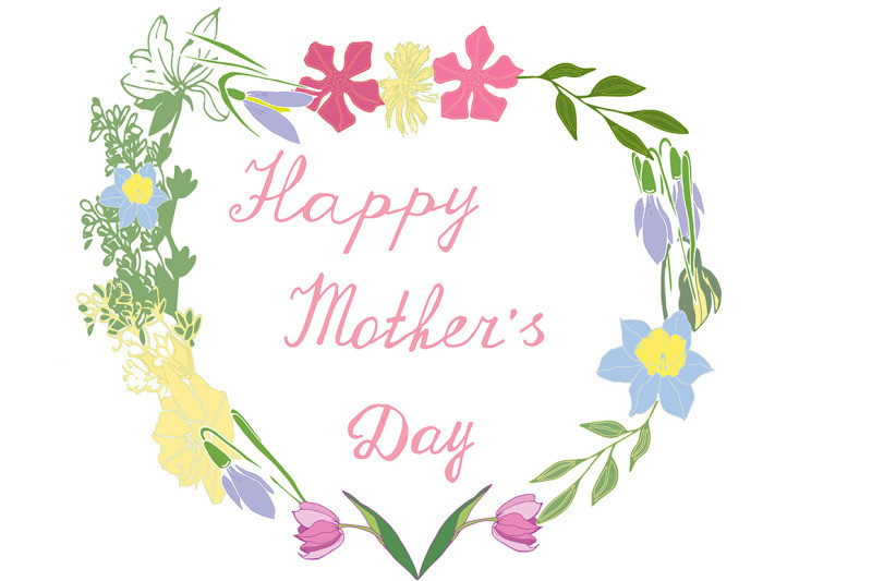 Mother'S Day Quotes
 Mother s Day greeting card with flowers on the background