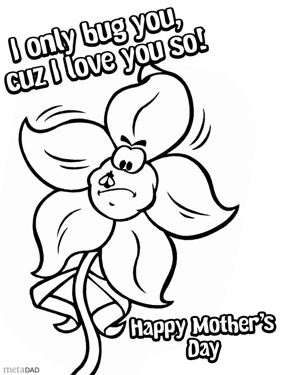Mothers Day Coloring Pages For Kids
 Mothers Day Coloring Pages for Kids