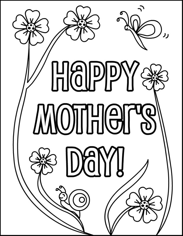 Mothers Day Coloring Sheets Printable
 May 10 Drawings Coloring