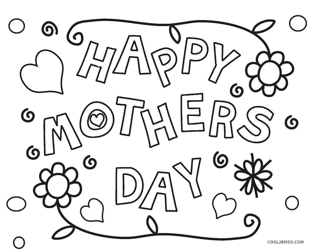 Mothers Day Coloring Sheets Printable
 Free Printable Mothers Day Coloring Pages For Kids