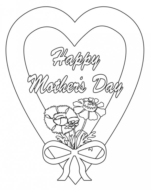 Mothers Day Coloring Sheets Printable
 FUN & LEARN Free worksheets for kid ภาพระบายสีวันแม่
