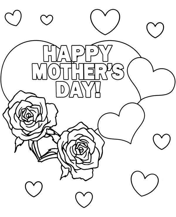 Mothers Day Coloring Sheets Printable
 Free printable greeting cards happy mother s day coloring page