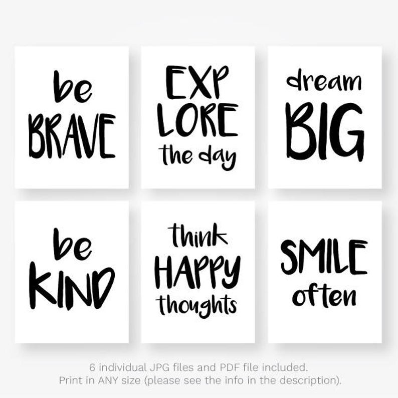 Motivational Kids Quotes
 Black and white quotes kids motivational kids