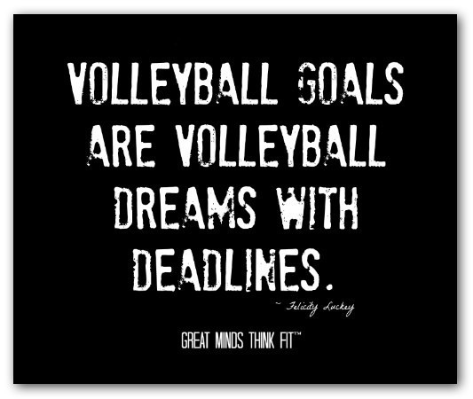 Motivational Volleyball Quotes
 Girls Volleyball Motivational Quotes QuotesGram