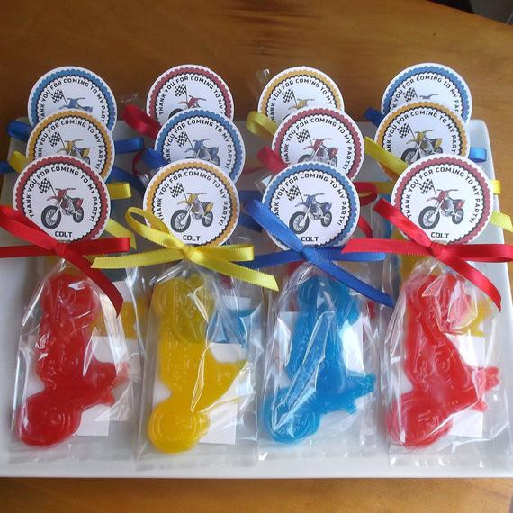 Motocross Birthday Party
 MOTORCYCLE PARTY 10 Soap Favors Dirt Bike Birthday Party