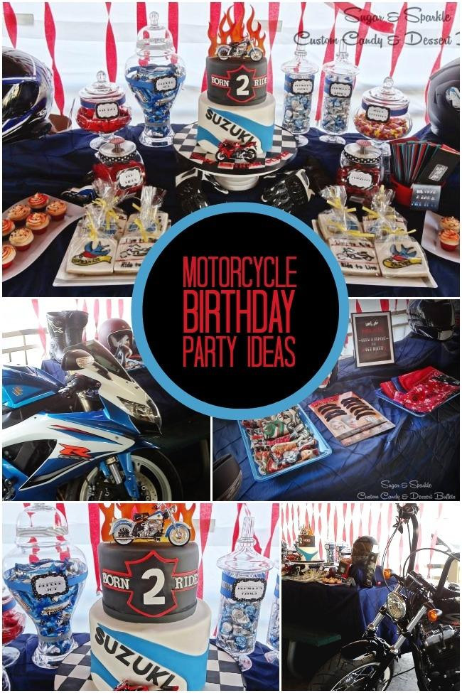 Motocross Birthday Party
 Motorcycle Themed Boy s Birthday Party Spaceships and