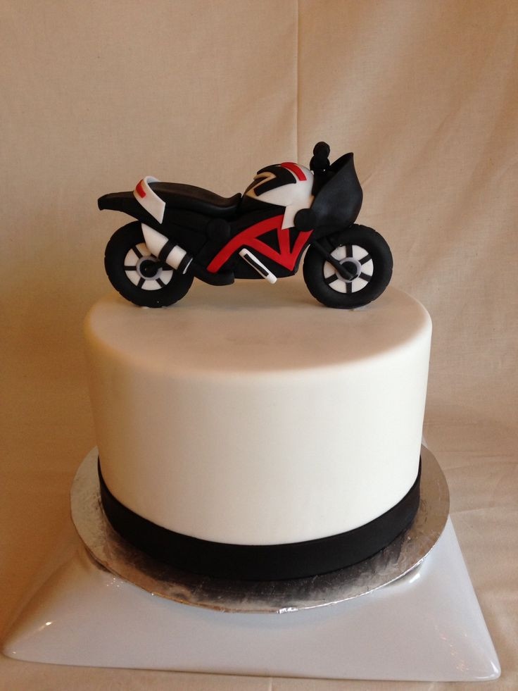 Motorcycle Birthday Cakes
 Groom s cake custom topper motorcycle