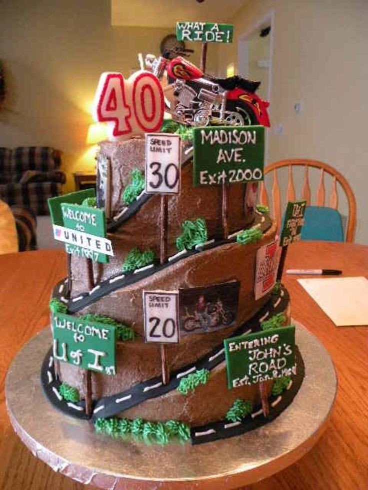 Motorcycle Birthday Cakes
 40 Biker Birthday Cakes That Will Make You Feel Better