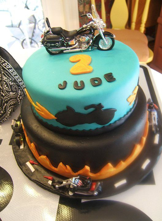 Motorcycle Birthday Cakes
 Pin on mimi s birthday cakes and more