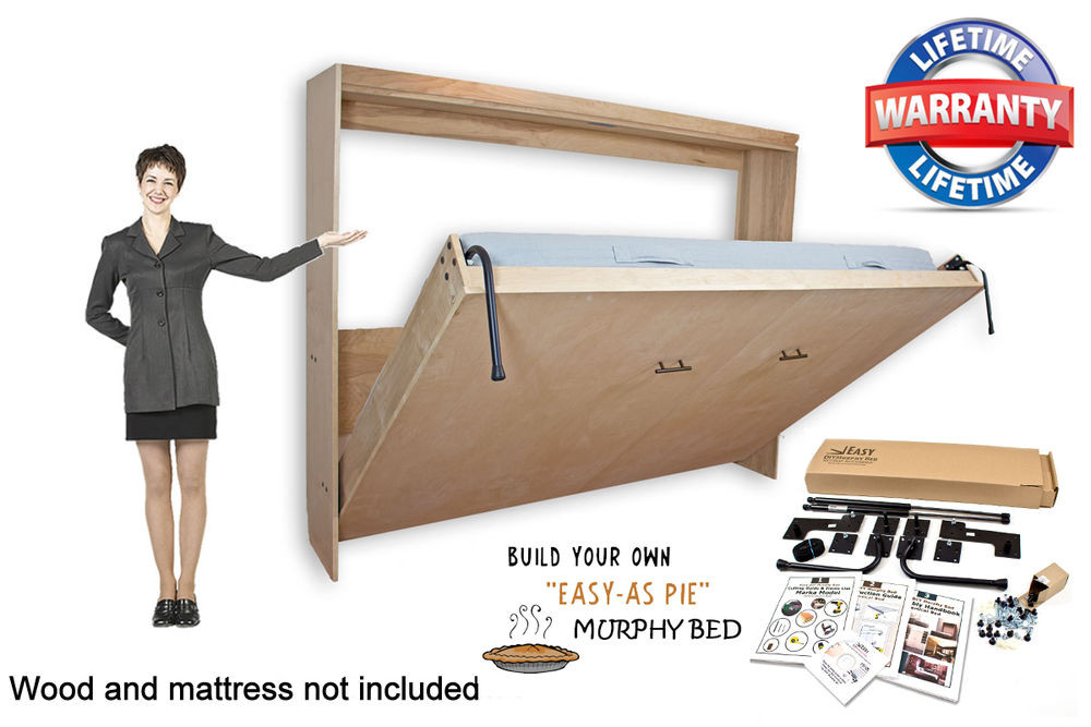 Murphy Bed DIY Kit
 Murphy Wall Bed Horizontal Style Hardware DIY Kit for