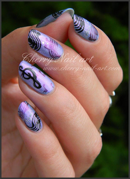 Music Notes Nail Art
 Cool Music Notes Nail Art Designs Ideas & Trends 2014