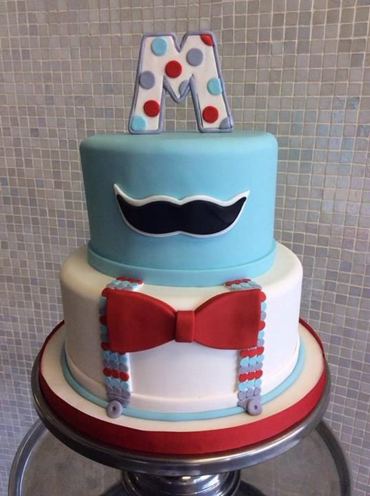 Mustache Birthday Cakes
 Little Man mustache cake