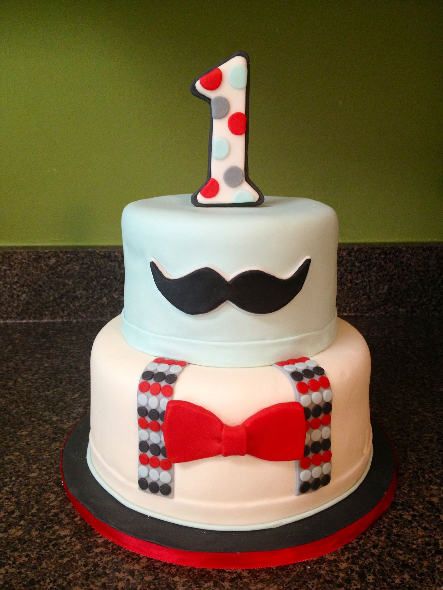 Mustache Birthday Cakes
 Little man mustache themed birthday cake Something Sweet