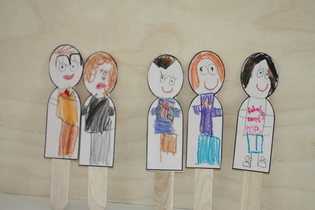 My Family Craft Ideas For Preschool
 like a pretty petunia Family Popsicle Stick Puppets
