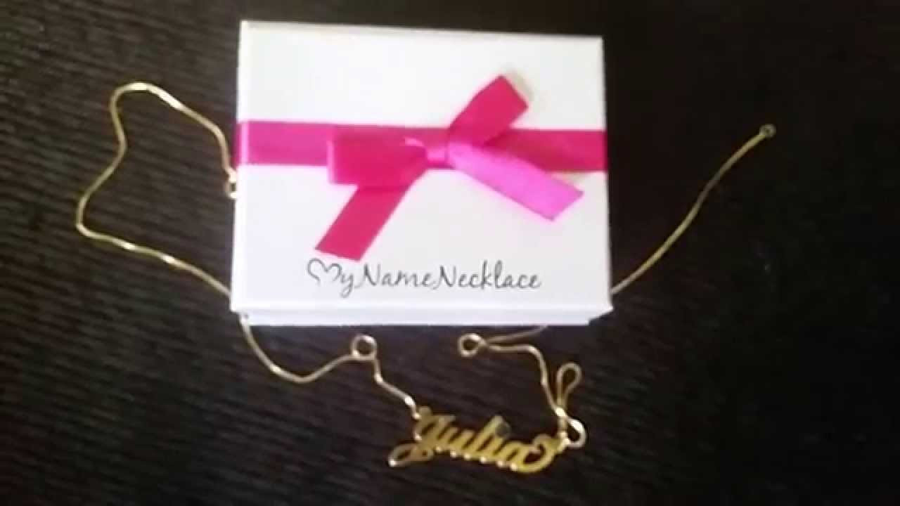 My Name Necklace Reviews
 MYNAMENECKLACE NAMEPLATE REVIEW