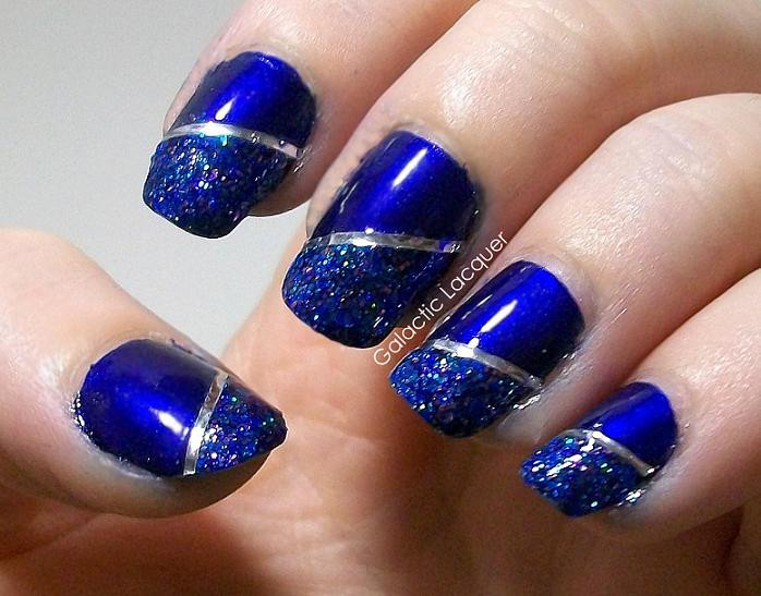 Nail Art Blue
 Top Blue Nail Art Designs To Suit Your Blue Costumes Easyday