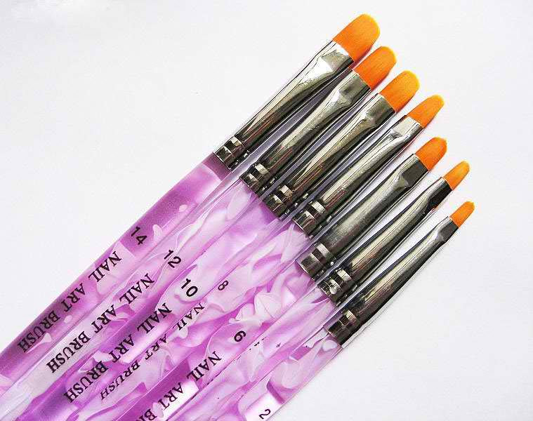 Pure Color Nail Art Brushes - wide 8