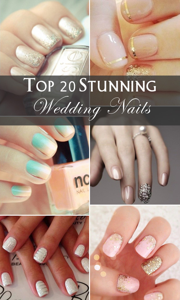 Nail Art For Wedding Day
 Top 20 Stunning Wedding Nail Ideas