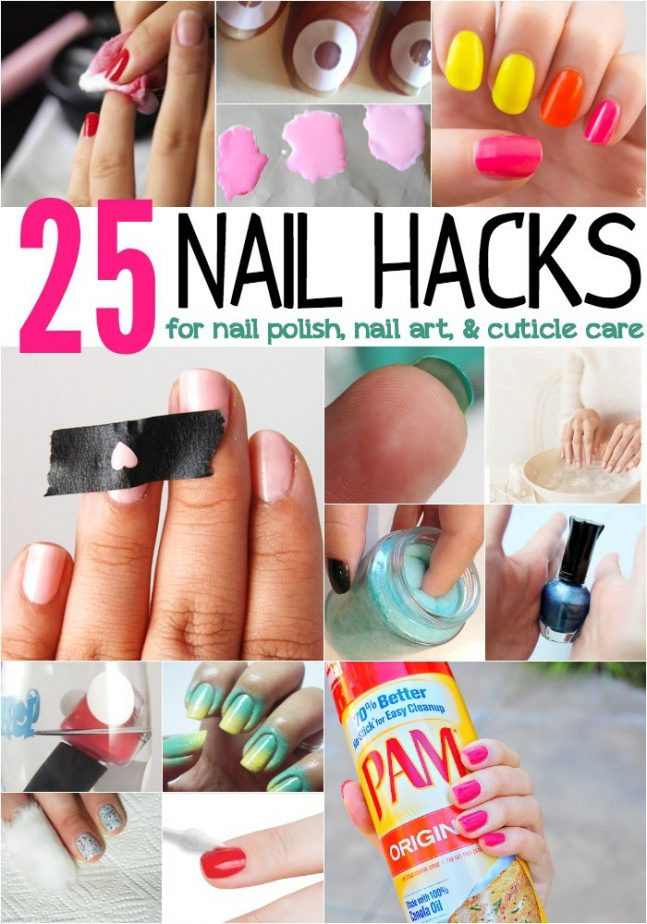 Nail Art Hacks
 25 Nail Hacks for Nail Polish Nail Art & Cuticle Care