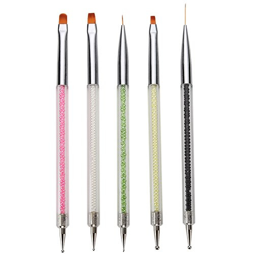 Nail Art Pens Set
 5 Pcs Beauty Nail Art Pen Set Dotting Painting Polish