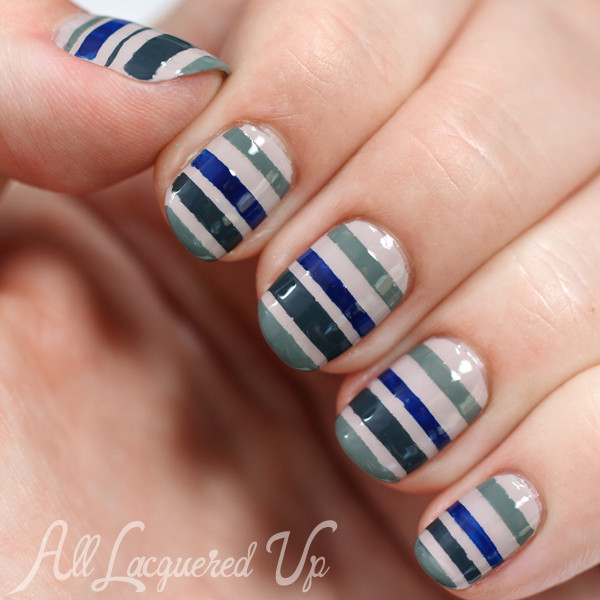 Nail Art Stripes
 Essie Fall 2014 Striped Nail Art for ManiMonday All