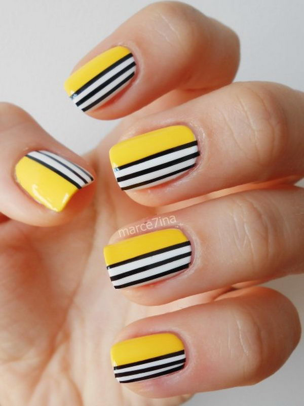Nail Art Stripes
 Cool Stripe Nail Designs Hative