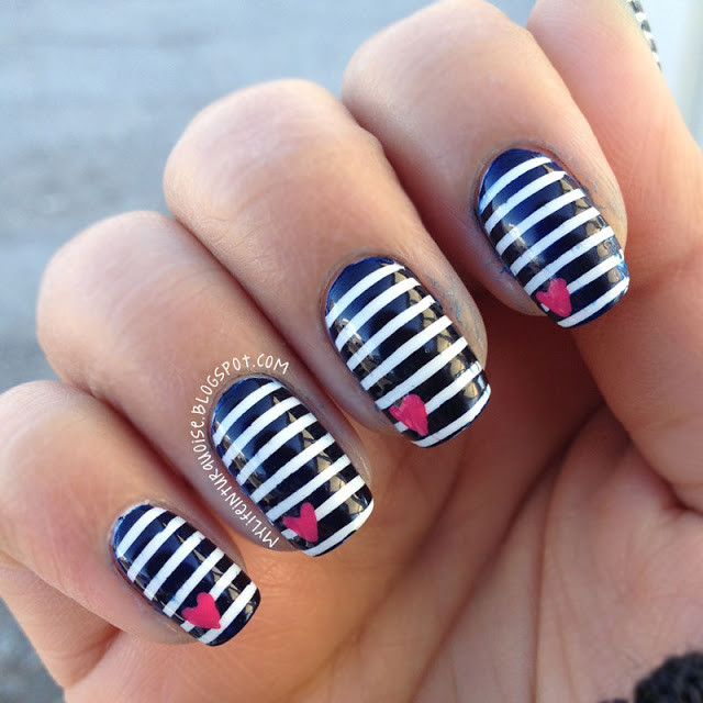 Nail Art Stripes
 16 Striped Nail Arts