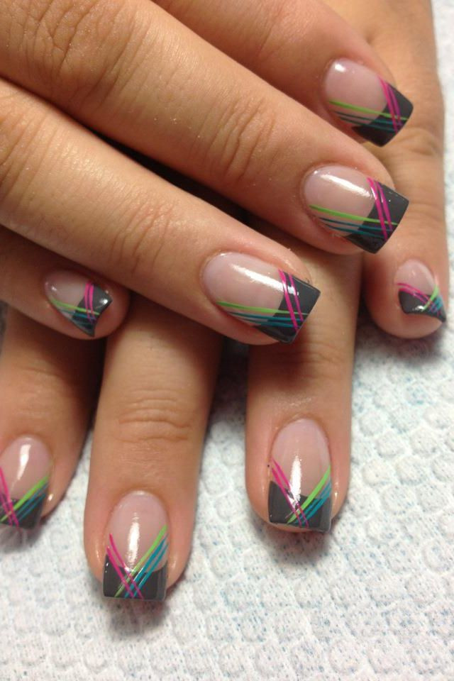 Nail Art Tip Designs
 6106 best images about Funky French Tip Nails on Pinterest