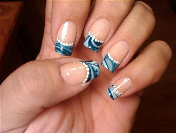 Nail Art Tip Designs
 French Tip Nails With Design