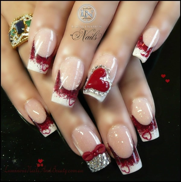 Nail Art Valentines Day Design
 36 Romantic and Lovely Nail Art Design For Valentine s Day