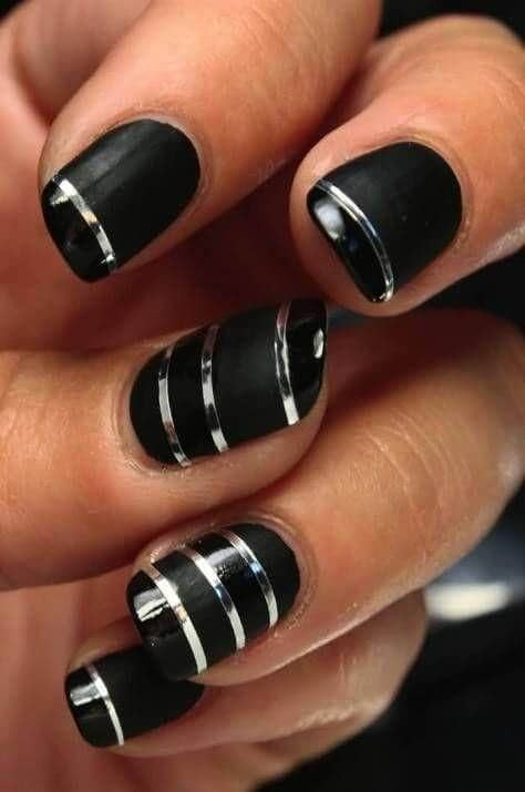 Nail Designs Black
 50 Dramatic Black Acrylic Nail Designs to Keep Your Style