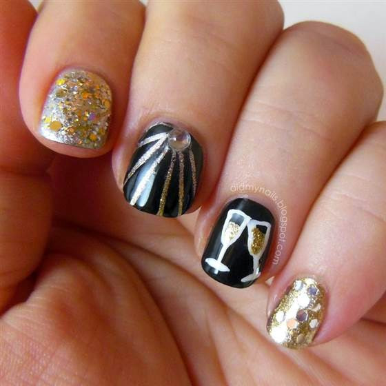 Nail Designs For New Years Eve
 26 New Year s Eve Nail Art Designs Ideas EcstasyCoffee