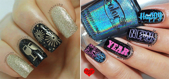 Nail Designs For New Years Eve
 20 Best Happy New Year Eve Nail Art Designs 2018