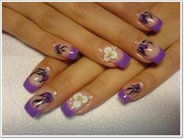 Nail Designs Pictures
 20 Cool Purple Nail Designs