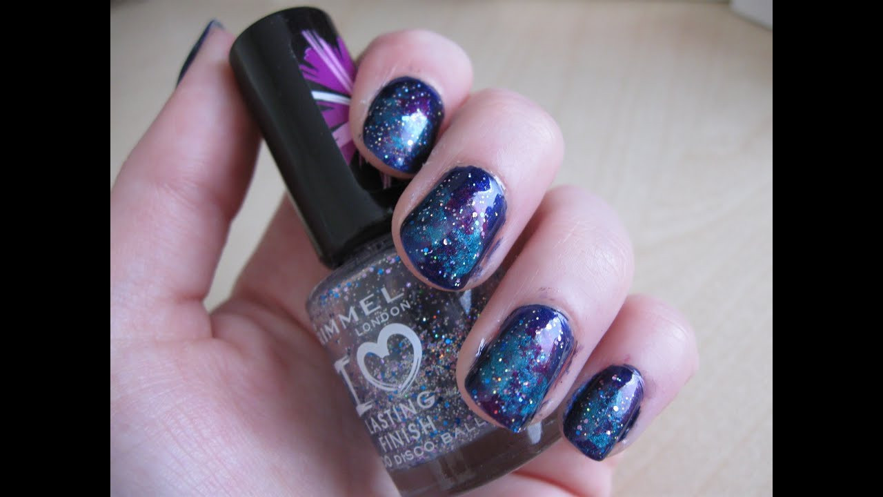 Nail Designs Pictures
 Simple and Easy Galaxy Nail Art Tutorial