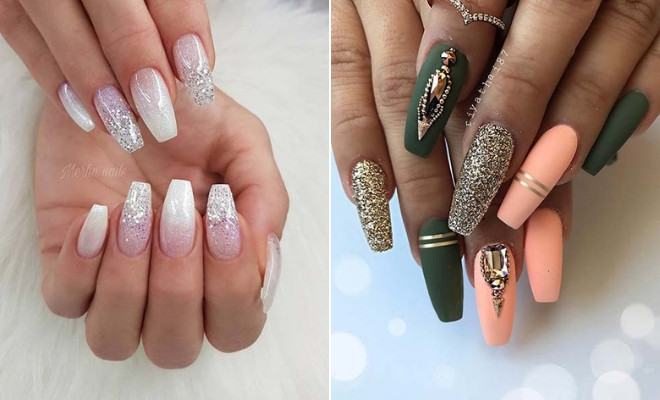 Nail Ideas Coffin
 43 Beautiful Nail Art Designs for Coffin Nails