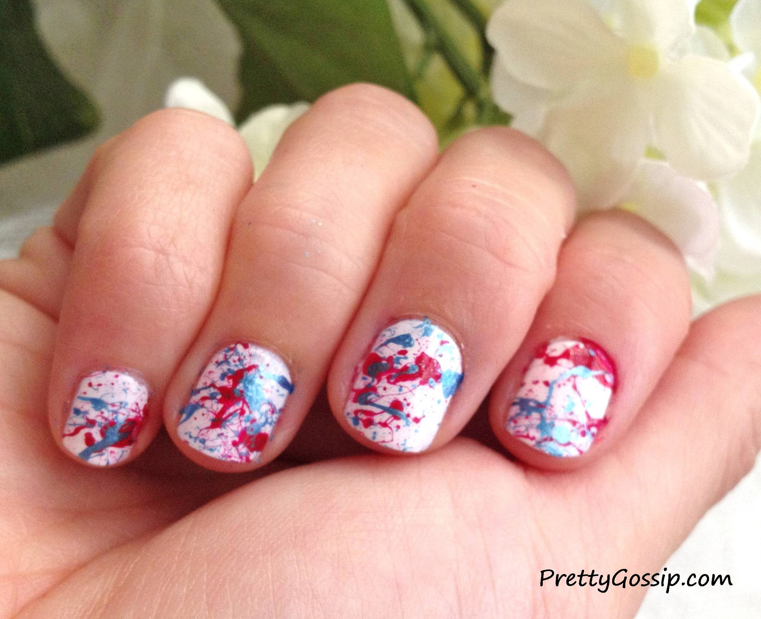 Nails That Are Pretty
 How To Splatter Paint Nails Pretty Gossip