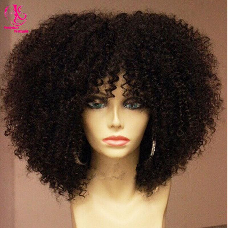 Natural Hairstyle Wigs
 HOT Sales Afro Kinky Curly Synthetic Lace Front Wig Heat