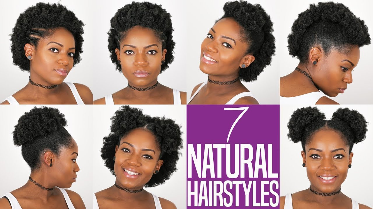 Natural Hairstyles Short 4C Hair
 7 NATURAL HAIRSTYLES For Short to Medium Length Natural